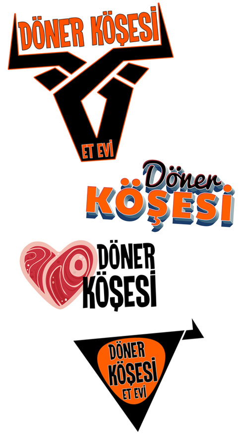 Döner Köşesi Logo Concepts